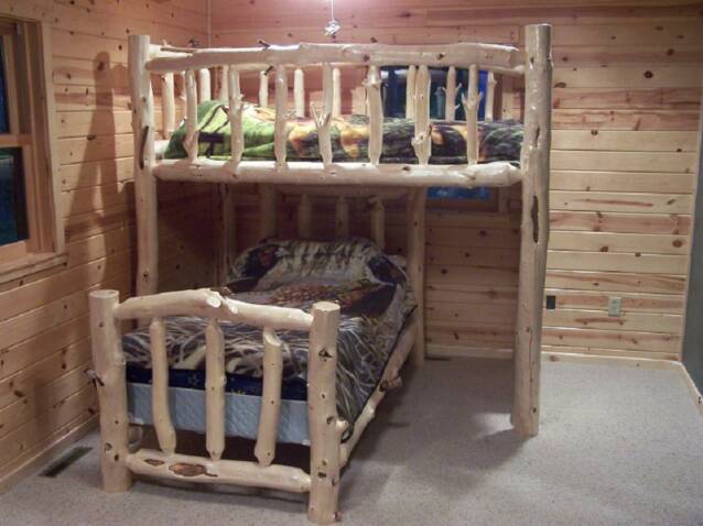 log loft bed